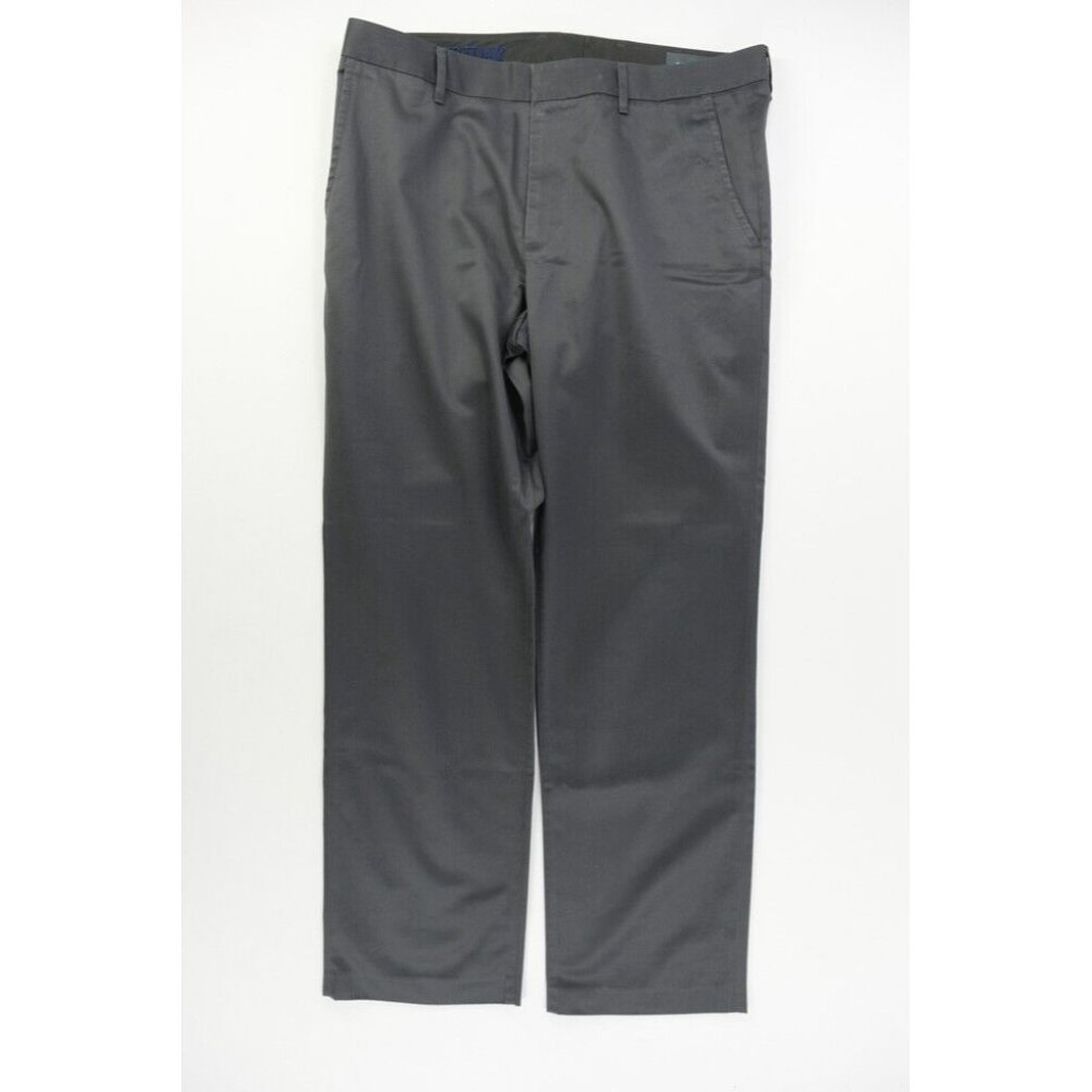 Bonobos Friday Men's Straight Fit Pants Gray Cotton Actual Size 35 X 30 Dress